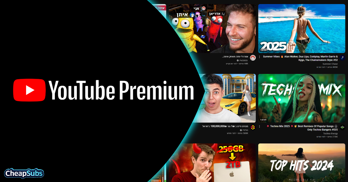 מנוי אישי YouTube Premium